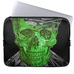Halloween Skull Laptop Fodral