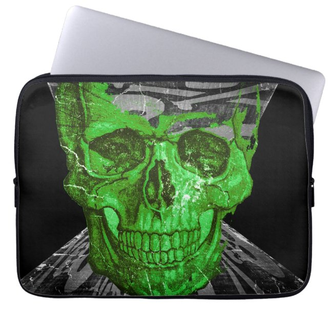 Halloween Skull Laptop Fodral (Framsidan)
