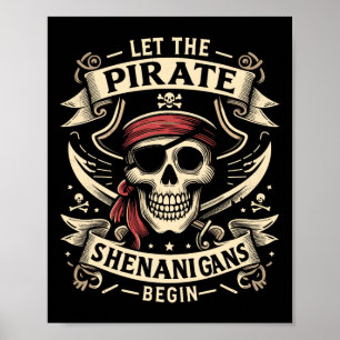 Halloween Skull, låt Pirat-sohenanigans börja Poster