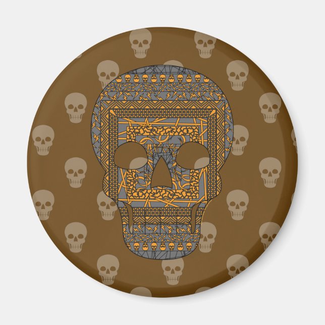 Halloween Skull Magnet (Framsidan)