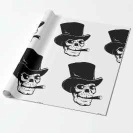 HALLOWEEN SKULL MED HAT PRESENTPAPPER