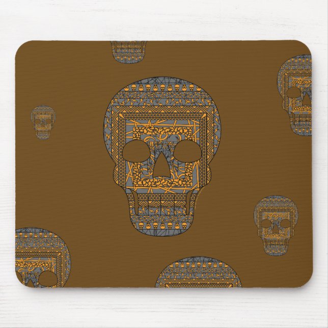 Halloween Skull Mousepad Musmatta (Framsidan)