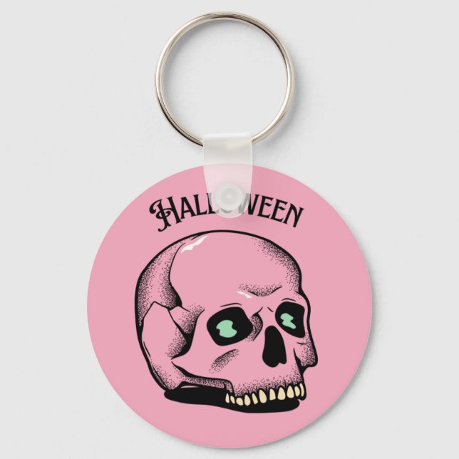 Halloween Skull Nyckelring (Framsida)