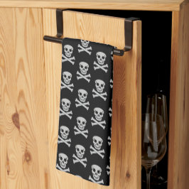 Halloween Skull och Bones Kitchen Towels Kökshandduk