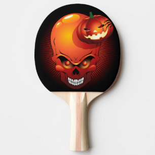 Halloween Skull och Pumpkin Pingisracket