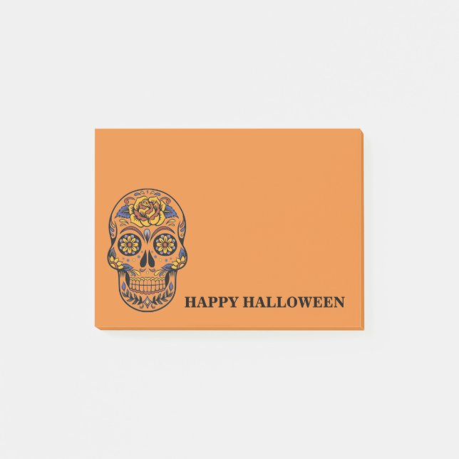 Halloween Skull Post-it Block (Framsida)