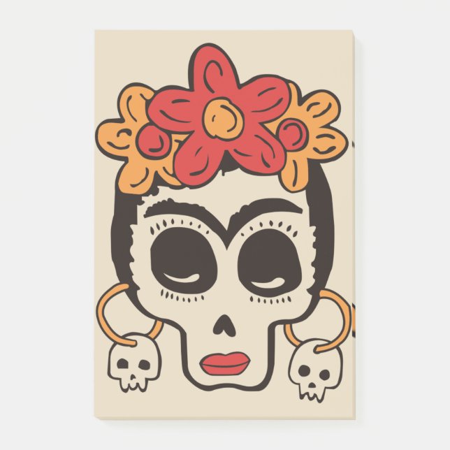 Halloween Skull Post-it Notes (Framsida)