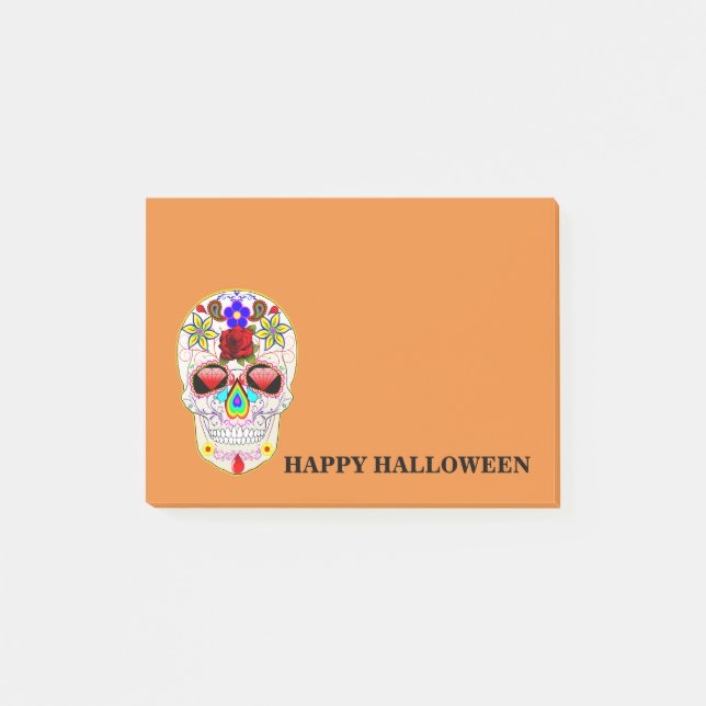 Halloween Skull Post-it Notes Block (Framsida)