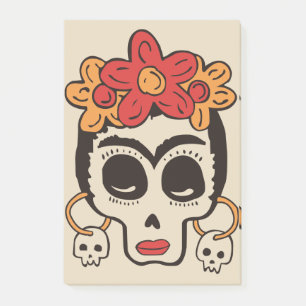 Halloween Skull Post-it Notes Block