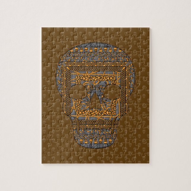 Halloween Skull Puzzle Pussel (Vertikal)
