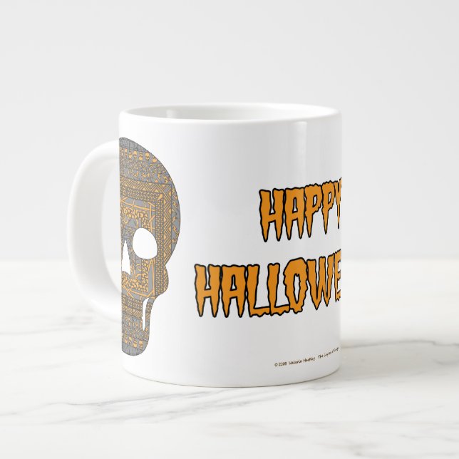 Halloween Skull Specialty Mugg Jumbo Mugg (Framsida vänster)