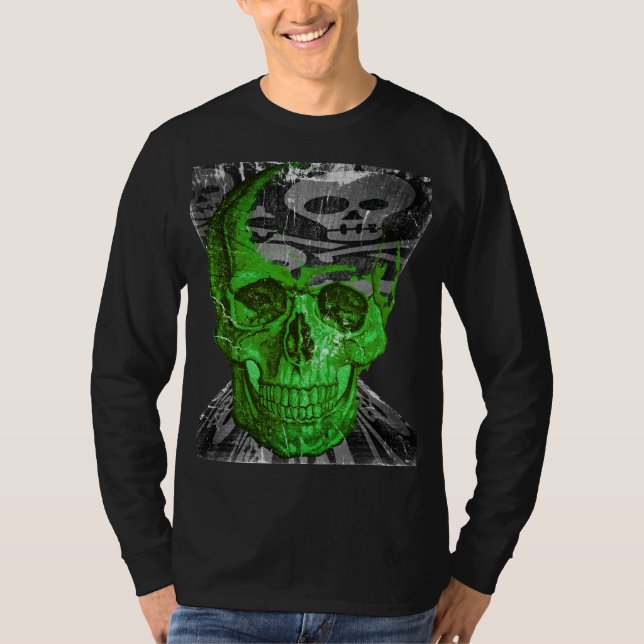 Halloween Skull T Shirt (Framsida)
