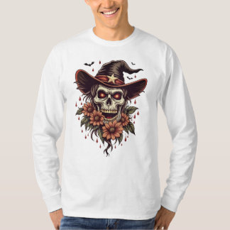 Halloween Skull T Shirt