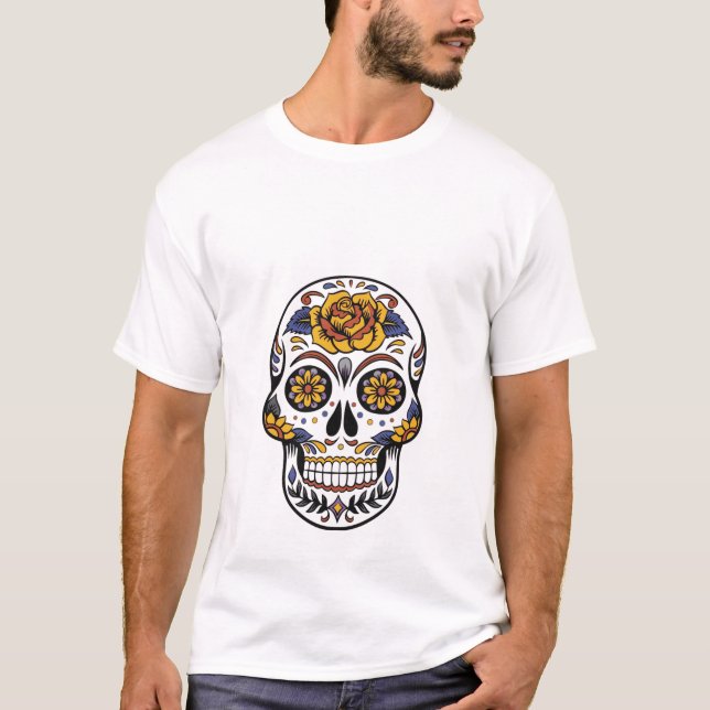 Halloween Skull T Shirt (Framsida)