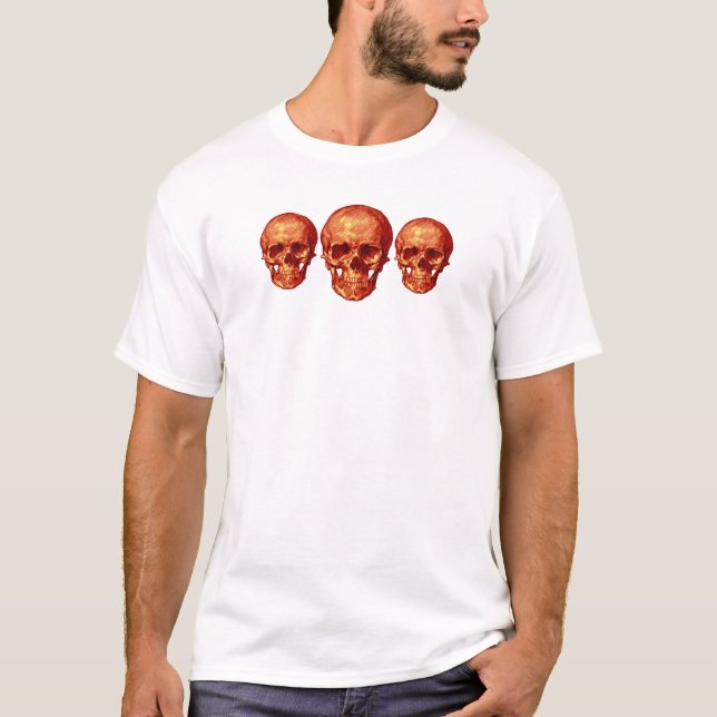 Halloween Skull T-Shirt (Framsida)