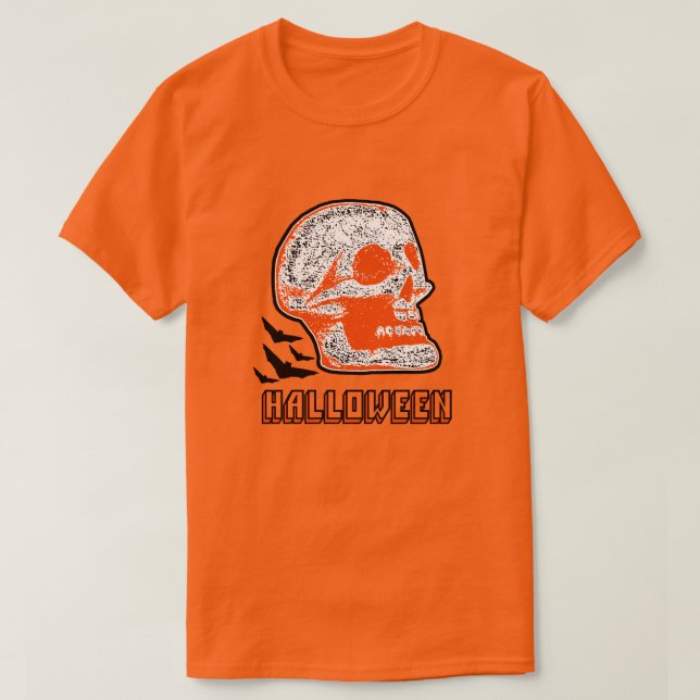 HALLOWEEN SKULL T SHIRT (Design framsida)