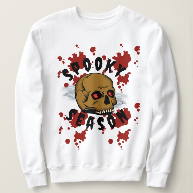 Halloween Skull-taloky T Shirt (Design framsida)