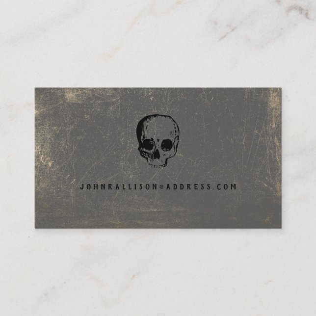 Halloween Skull-Telefonkort Visitkort (Framsida)
