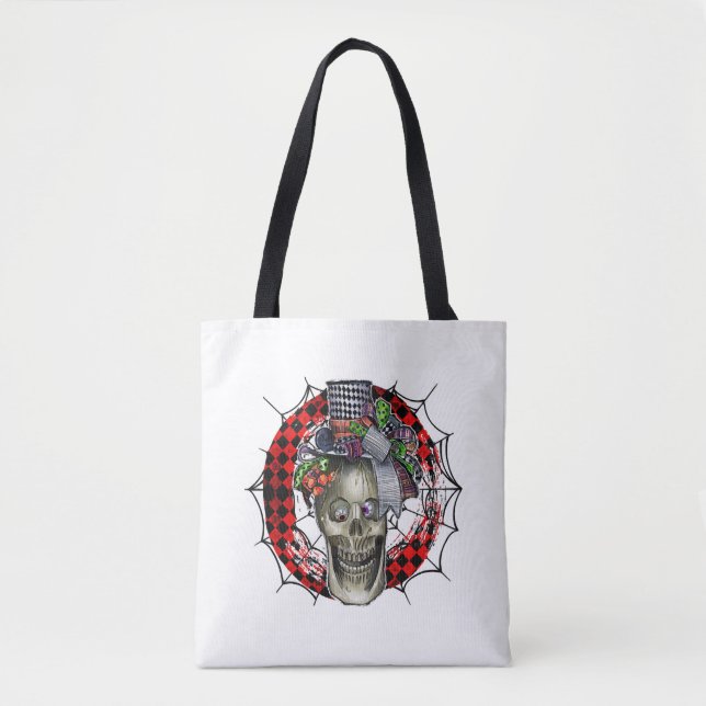 Halloween Skull Tygkasse (Framsida)