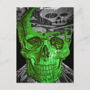 Halloween Skull Vykort