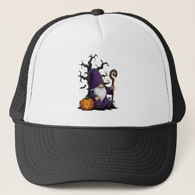 Halloween Skum Trucker Hatt Keps (Framsida)