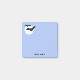 Halloween slår till med månen personifierade 3 x 3 post-it block