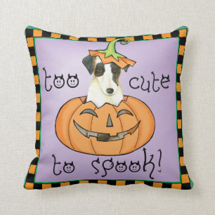 Halloween slätar foxterrier kudde