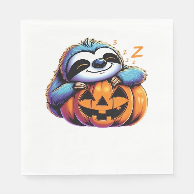 Halloween Sloth Älskare Costume Essential T-Shirt Pappersservett (Framsidan)