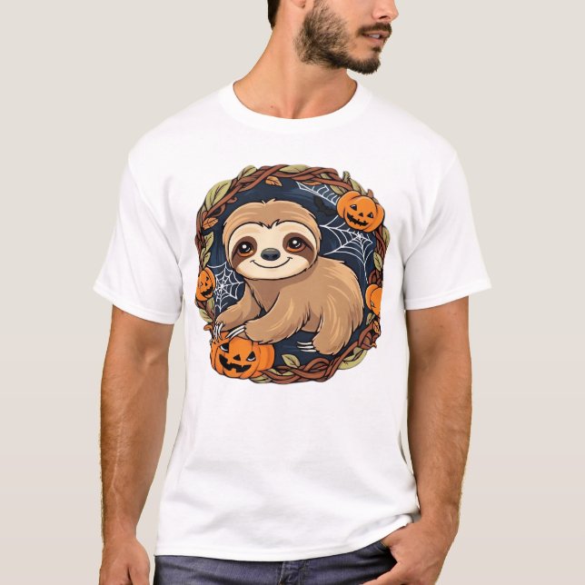Halloween, Sloth, October 31st, Thanksgiving Class T Shirt (Framsida)