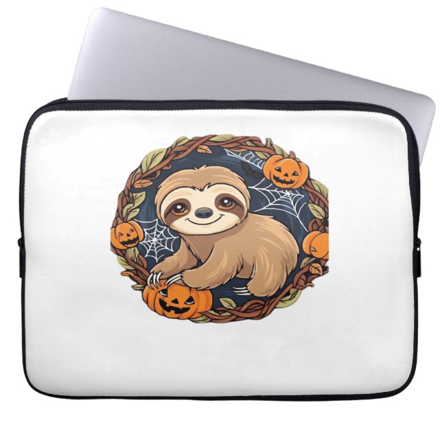 Halloween, Sloth, Oktober 31a, Thanksgiving Class Laptop Fodral (Framsidan)