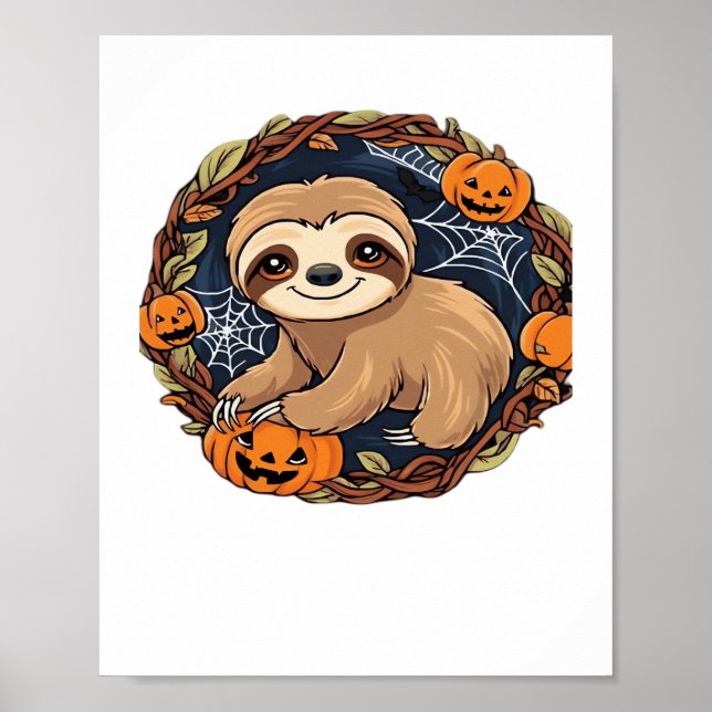 Halloween, Sloth, Oktober 31a, Thanksgiving Class Poster (Framsidan)
