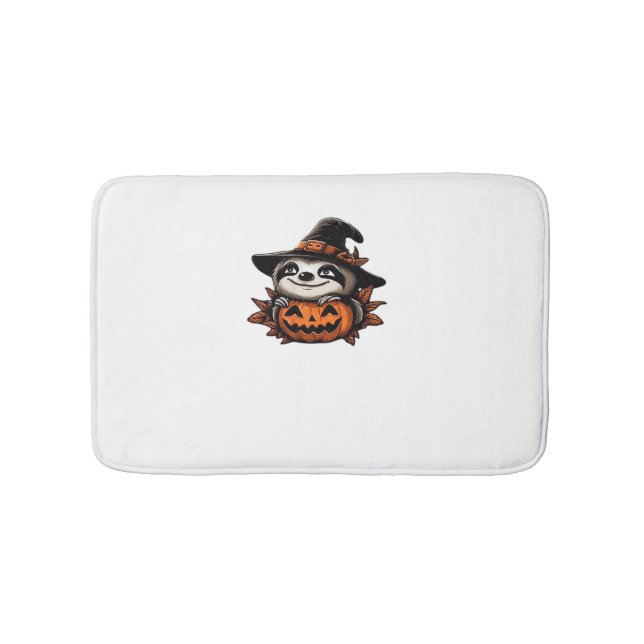 Halloween Sloth Pumpkin Festivity Classic T-Shirt Badrumsmatta (Framsidan)