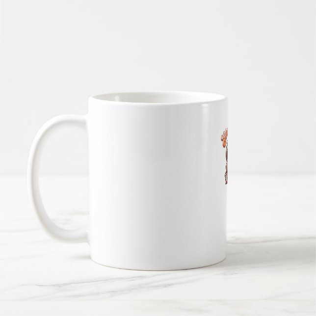 Halloween Sloth Slow och Spooky Cute Sloth Pumpkin Kaffemugg (Vänster)