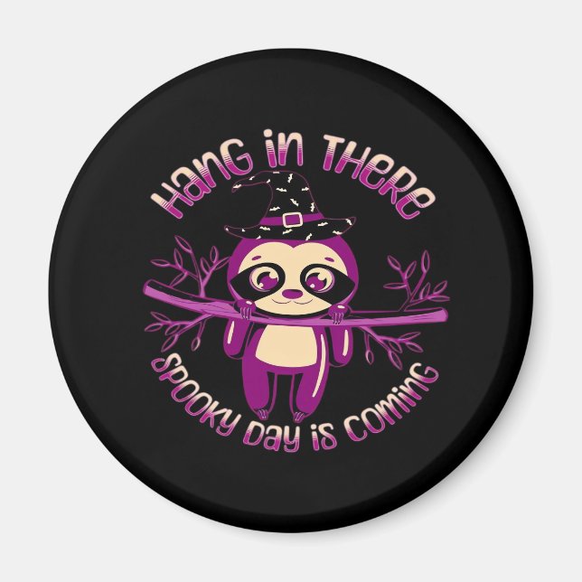 Halloween Sloth (ver.1) Classic T-Shirt Magnet (Framsidan)