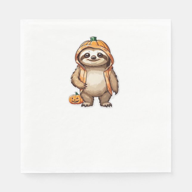 Halloween Slothster Essential T-Shirt Pappersservett (Framsidan)