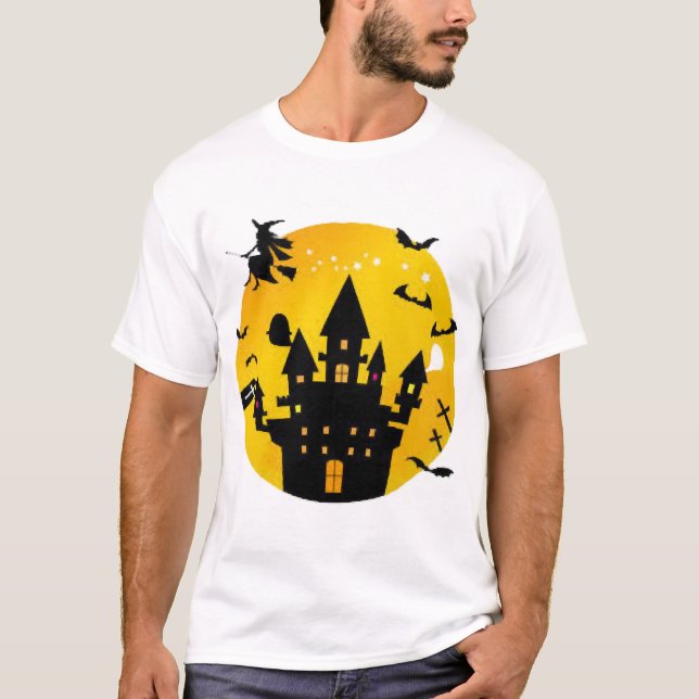 Halloween slott t shirt (Framsida)