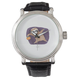 Halloween-sluttning, pumpa, fladdermus, spindel, s armbandsur