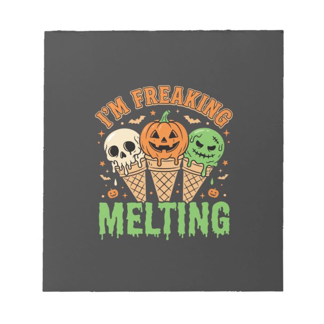 Halloween Smältande Glass Anteckningsblock (Framsida)