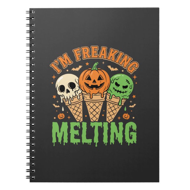 Halloween Smältande Glass Anteckningsbok (Framsidan)