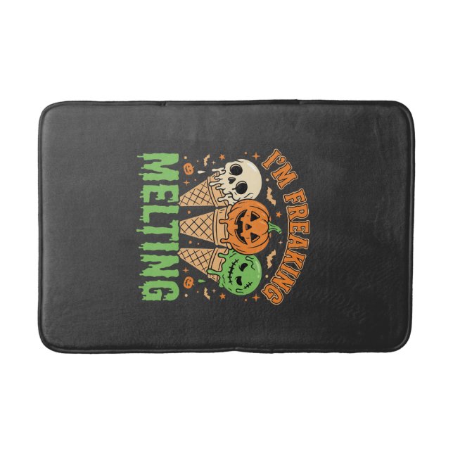 Halloween Smältande Glass Badrumsmatta (Framsidan)
