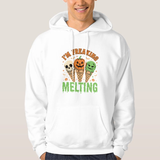 Halloween Smältande Glass Hoodie (Framsida)