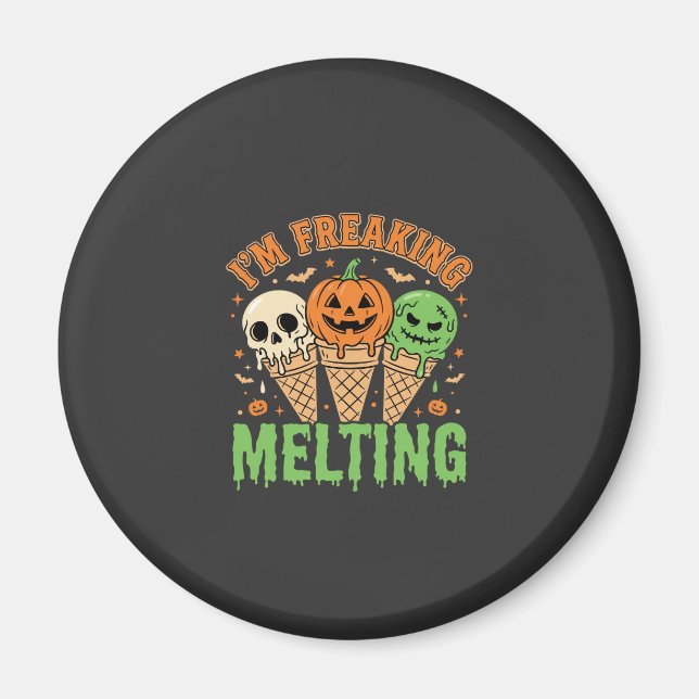 Halloween Smältande Glass Magnet (Framsidan)