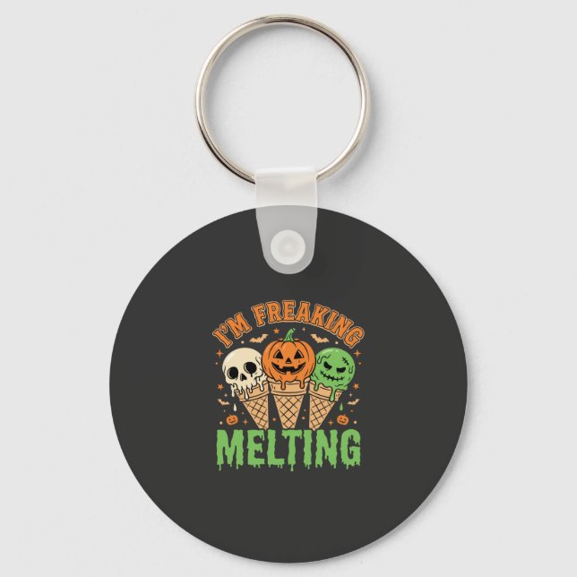 Halloween Smältande Glass Nyckelring (Framsida)