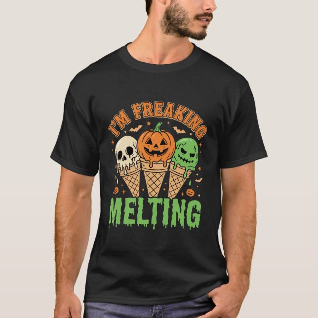 Halloween Smältande Glass T Shirt (Framsida)