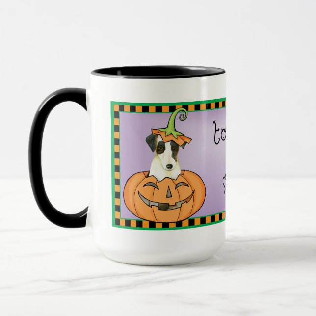 Halloween Smooth Fox Terrier Mugg (Vänster)