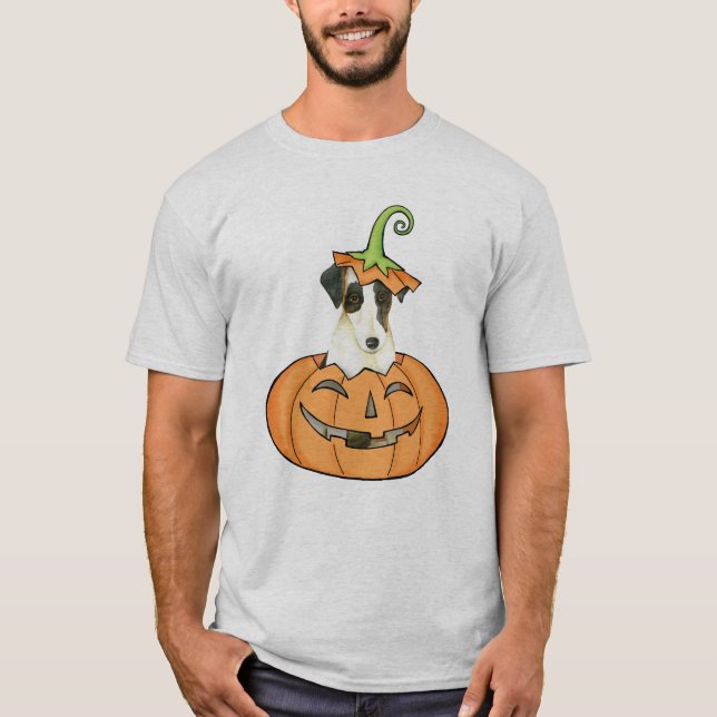 Halloween Smooth Fox Terrier Tee Shirt (Framsida)