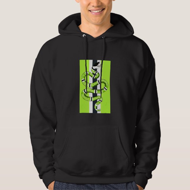 Halloween Snake Get Em Sneaker Match 6 Electric Gr Hoodie (Framsida)