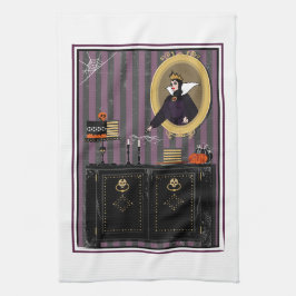 Halloween Snö Vit häxhandduk och kökshandduk