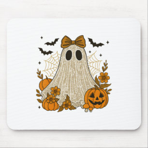 Halloween Snöre Ghost Coquette Flower Bow Blommigt Musmatta