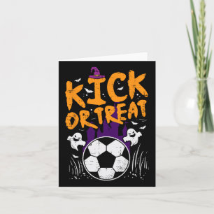 Halloween Soccer Kick eller Treat Football Costume Kort
